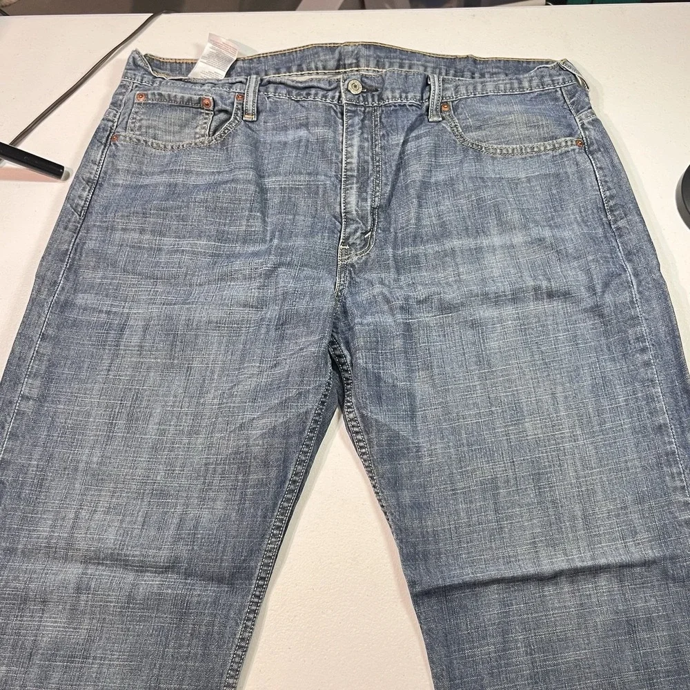 Levis 569 Jeans Mens 38x32 Loose Straight Baggy Medium Wash Denim EUC